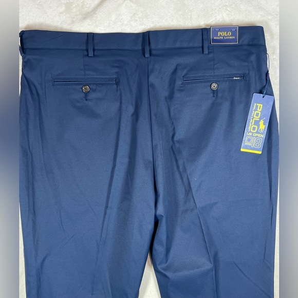 NWT Polo Ralph Lauren US Open 2018 Official 40W 30L Classic Navy Chinos - Picture 7 of 11